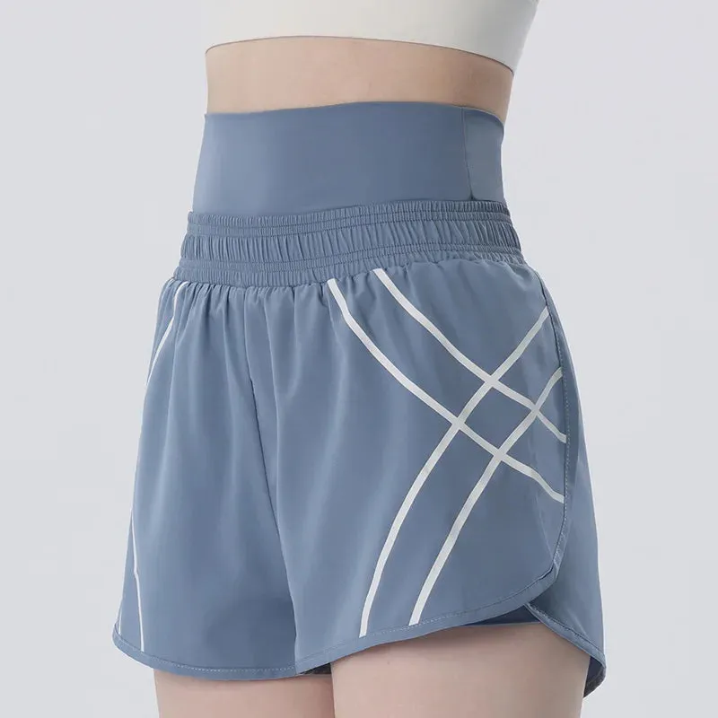 Women High Waist Workout Sport Shorts