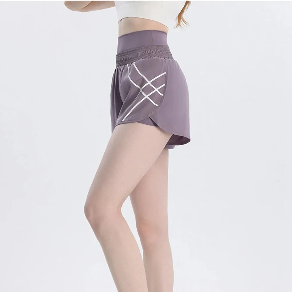 Women High Waist Workout Sport Shorts