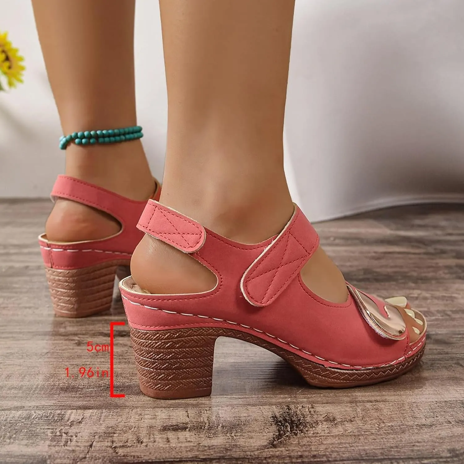 Women Open Toe Ankle Strap Platform Espadrille Sandal Comfortable Sandals Wedge Flat Dressy Casual High Heels 2025 Espadrilles Summer Buckle Arch Support Summer Beach Shoes