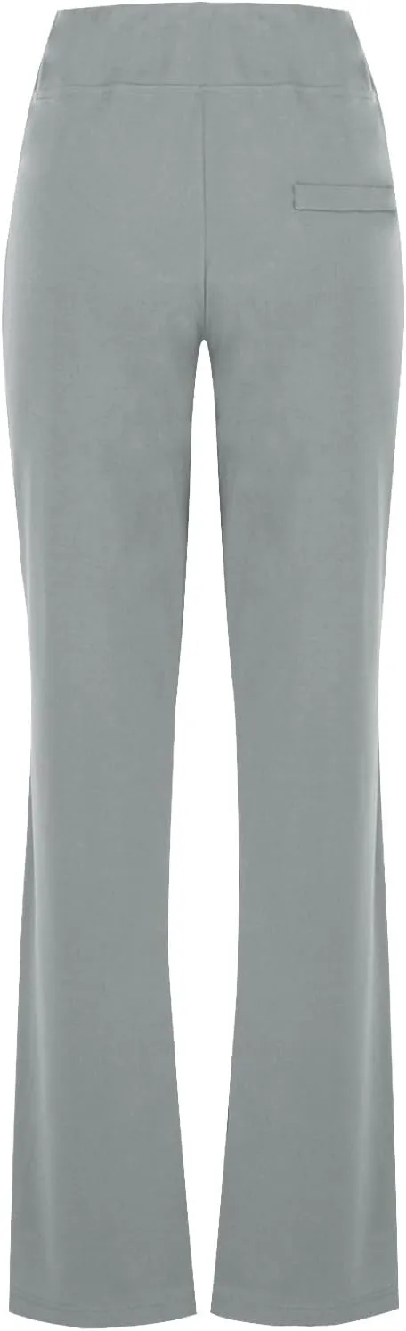 Women Straight Leg Work Pants Dressy Casual Trousers Solid Stretch Slim Fit Yoga Pant High Waist Slacks with Pocket