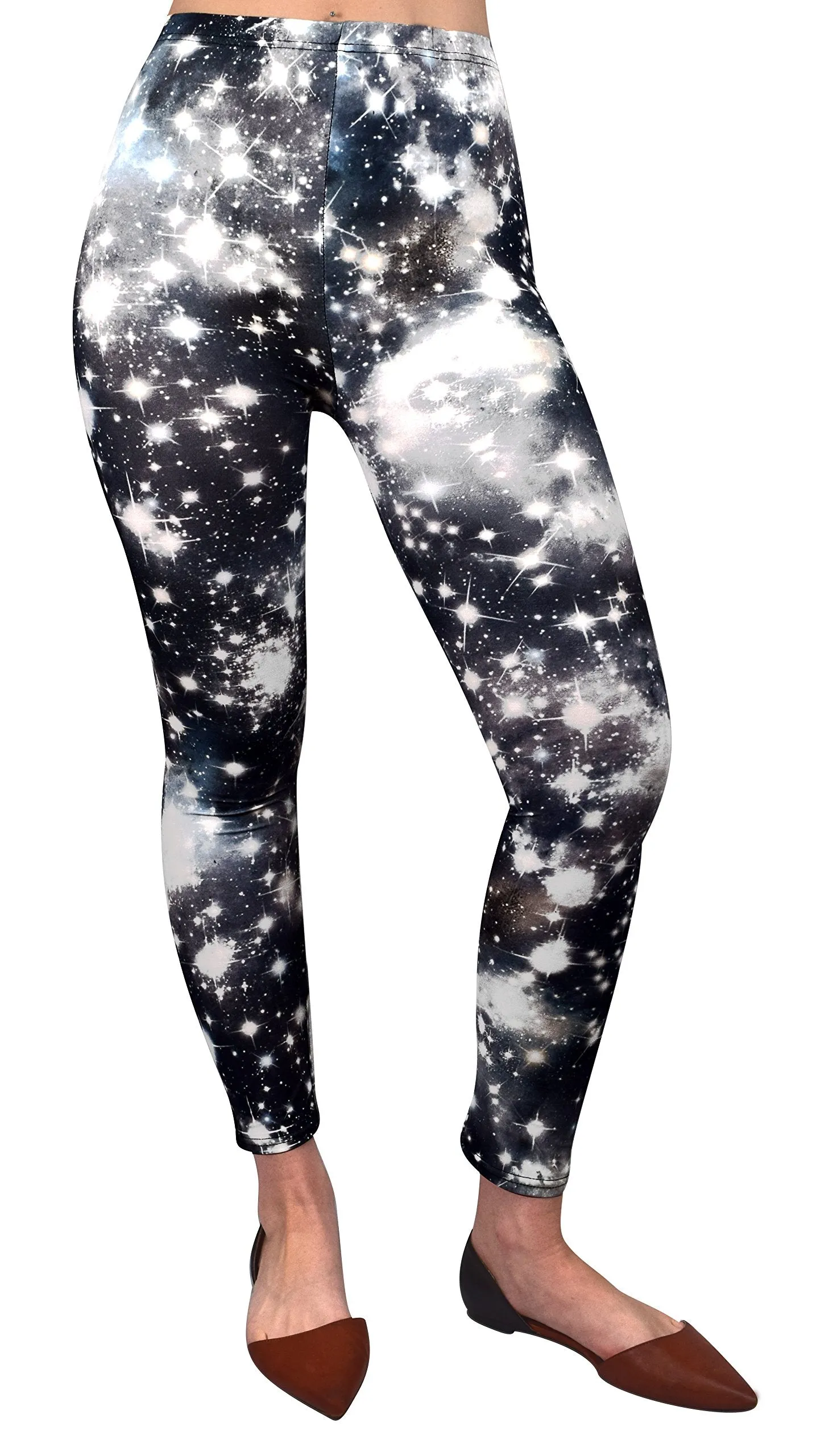 Women Super Stretch Galaxy Space Print Leggings