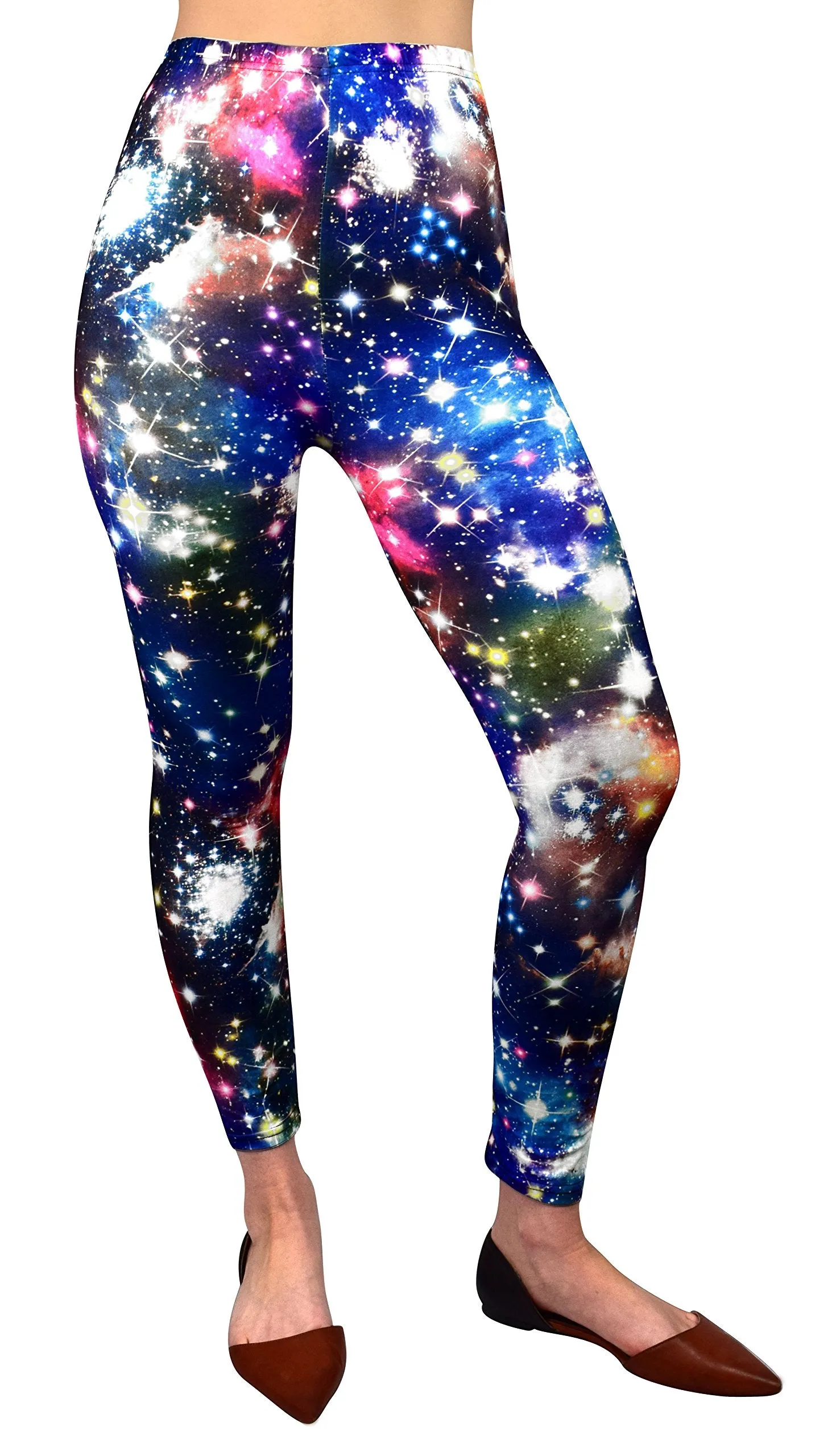 Women Super Stretch Galaxy Space Print Leggings
