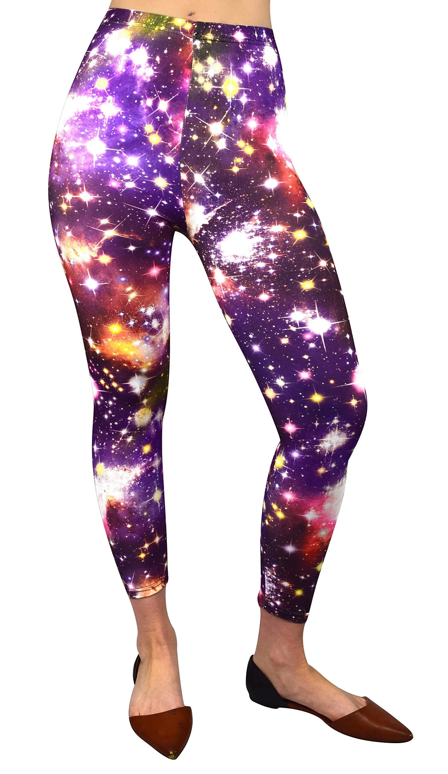 Women Super Stretch Galaxy Space Print Leggings