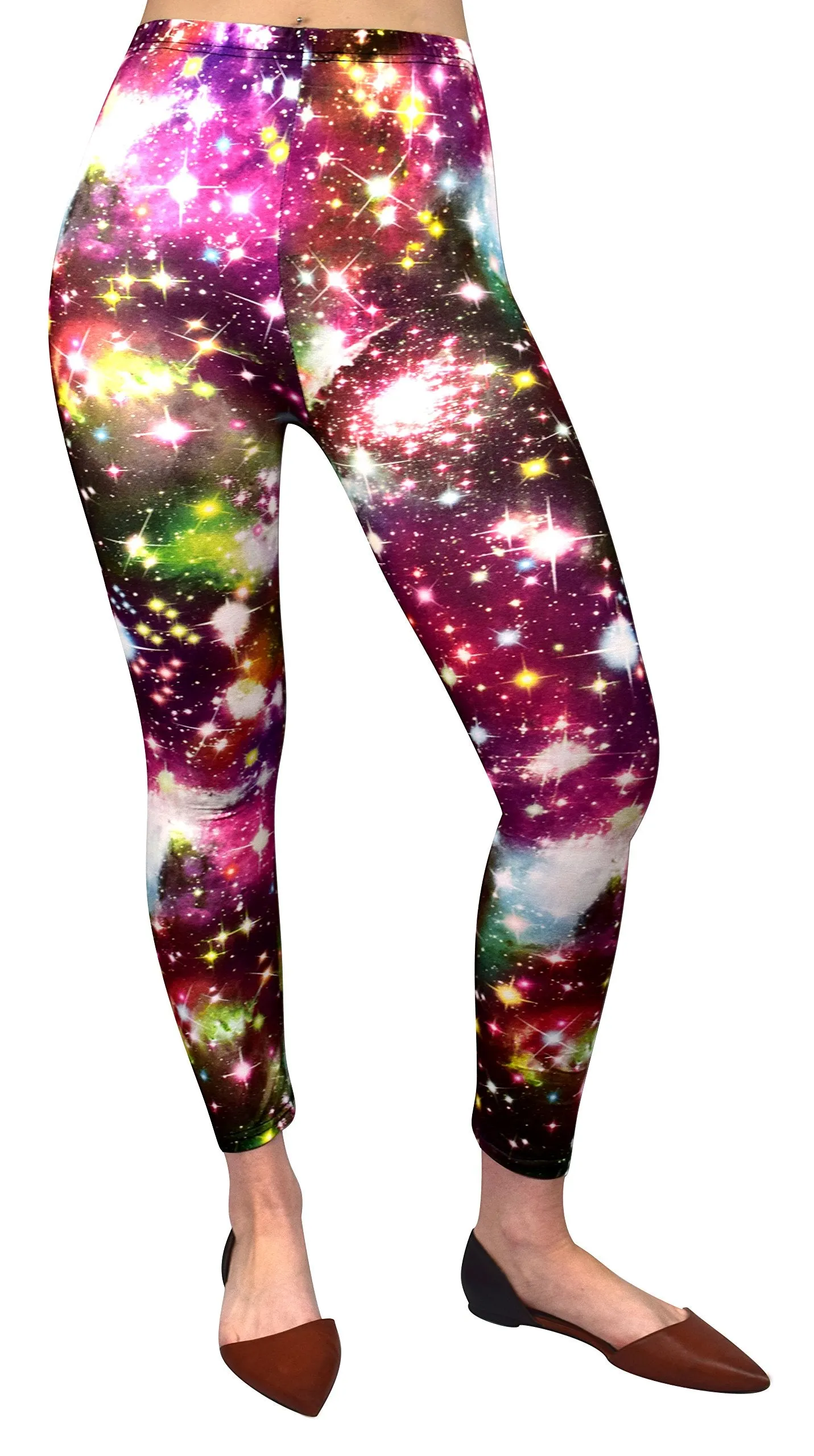 Women Super Stretch Galaxy Space Print Leggings