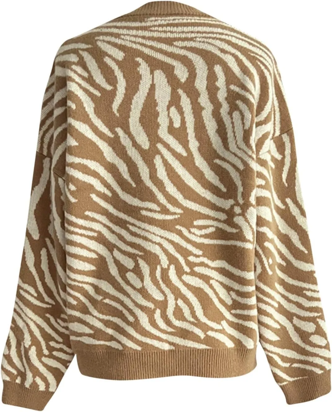 Womens 2024 Fall Winter Fashion Crewneck Long Sleeve Colorblock Chunky Knit Casual Loose Pullover Sweater Jumper Tops