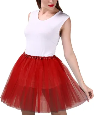 Women's A-Line High Waisted Midi Skirt Women's Candy Color Multicolor Skirts Tulle Skirt A-line Pleated Princess