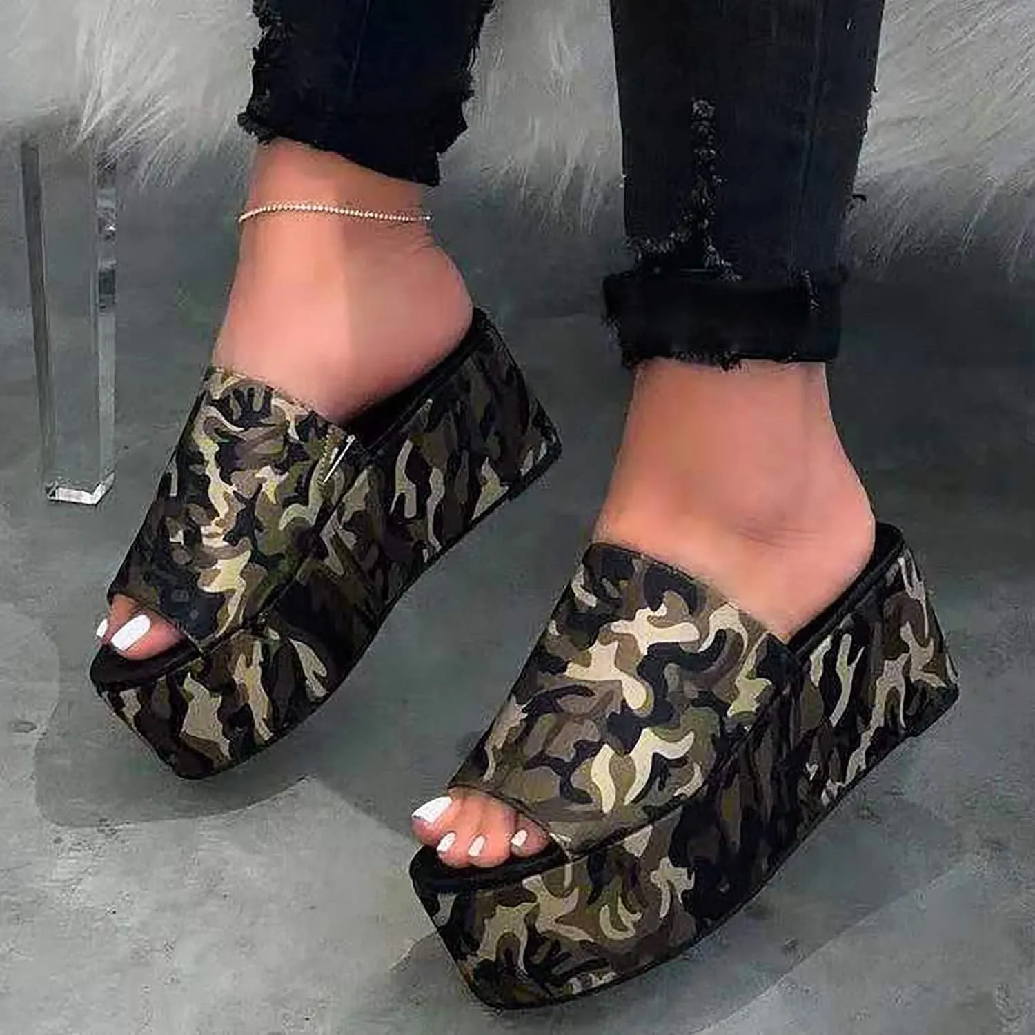 Women's Breathable Platform Sandals Comfort Lightweight Platform Sandal Orthopedic Sandals with Arch Support