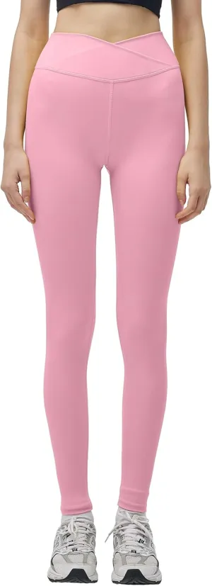 Womens Cross Waist Yoga Legging Gym Leggings Running Pants Workout Leggings for Women