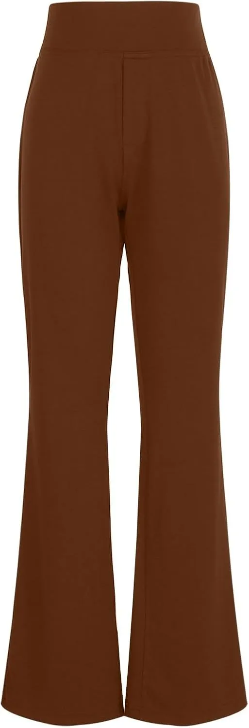 Womens Dress Pants 2025 Bootcut Business Casual Work Pants with Pockets High Waist Stretchy Trousers Slacks