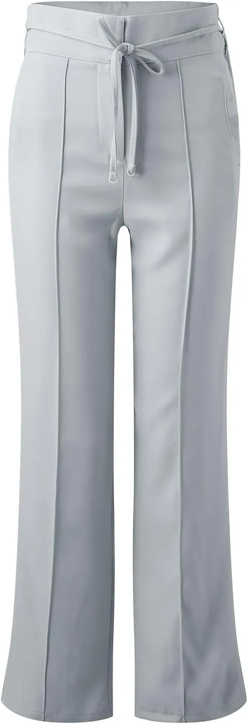 Womens Elegant Casual Daily Straight Leg Casual Pants Suit Pants Solid Color Pockets Trousers Pants Women Casual