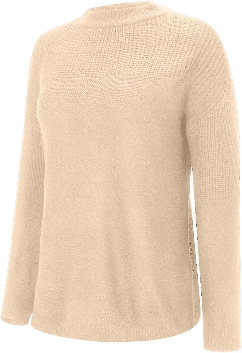Women's Fashion Long Sleeve Striped Color Block Knitted Sweater 2024 Fall Casual Crew Neck Pullover Jumper Tops