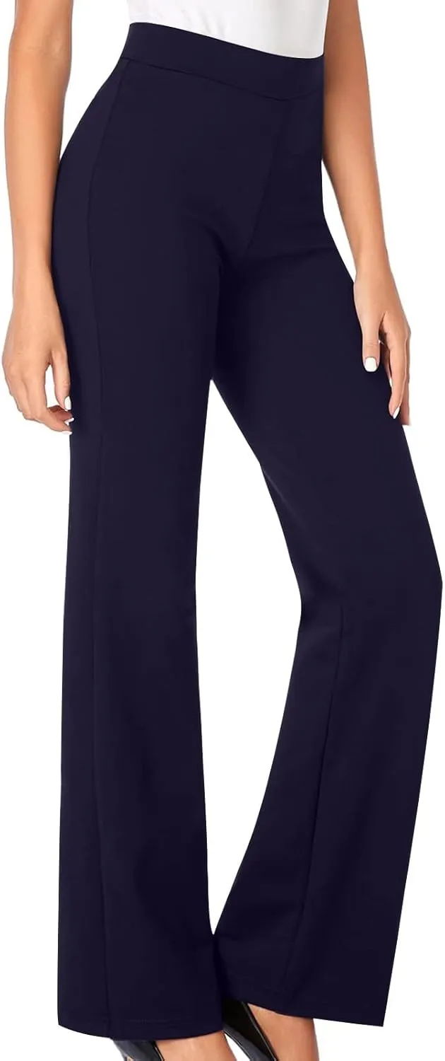Womens Flare Yoga Leggings Bootcut Leggings Dress Pants Business Casual Pants High Waist Trousers Work Office Pants