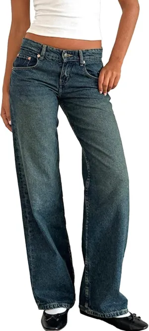 Womens French Terry Wide Leg Sweatpants Jeans Vintage Distressed Breathable Comfort Pants Casual Workout Y2K Clothes