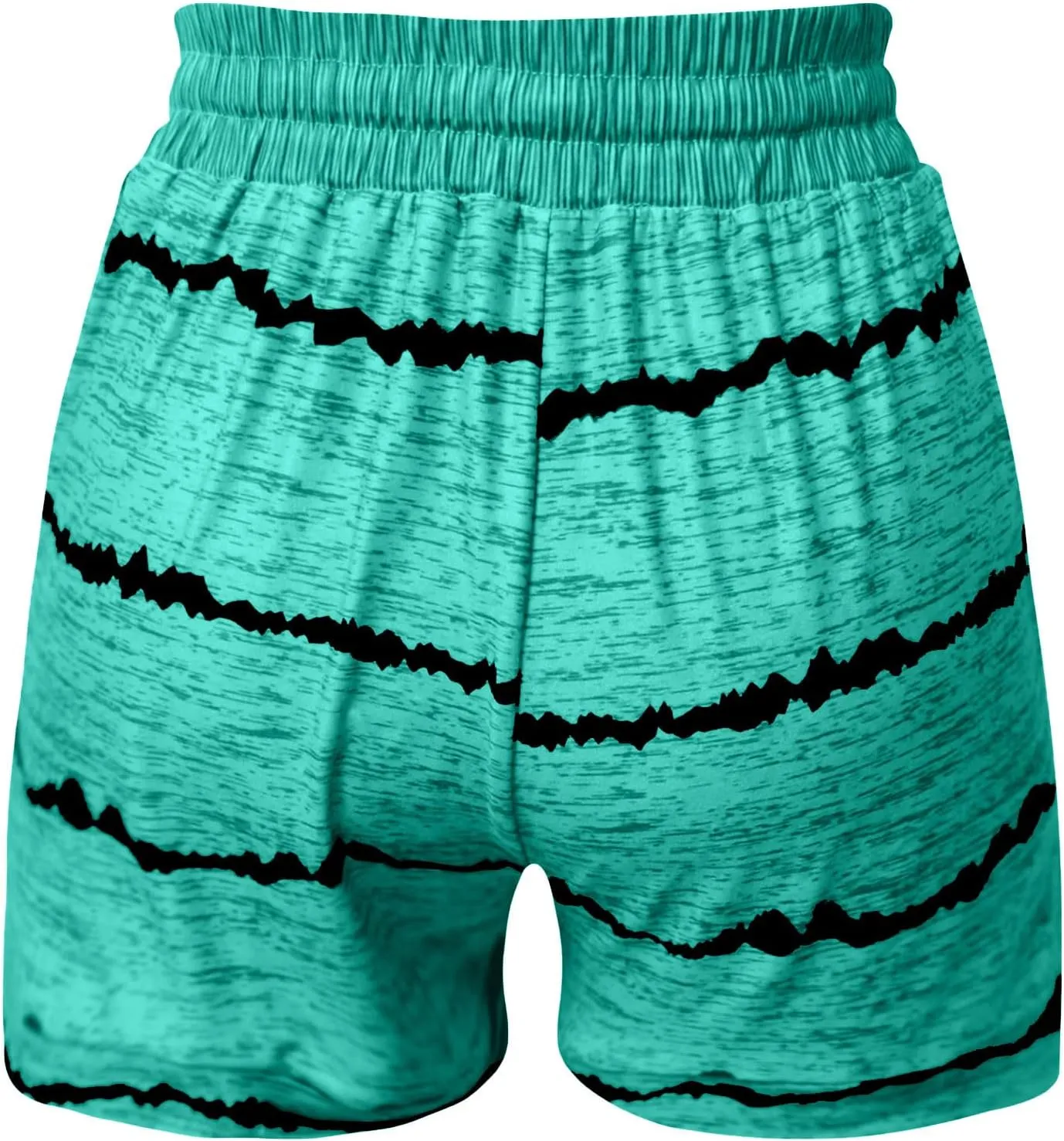 Women's High Waisted Beach Shorts 2025 Prime of Day Striped Loose Fit Elastic Drawstring Summer Vacation Short with Pocket