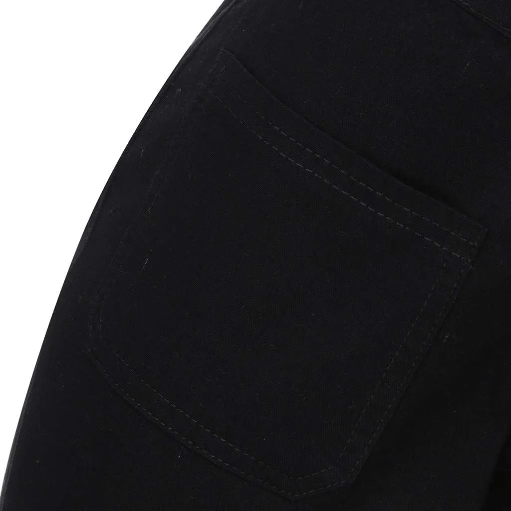 Women's High Waisted Jeans Waisted Trousers Jeans Lace Poket Denim Women's Jeans Casual Denim Pants Pants for Women