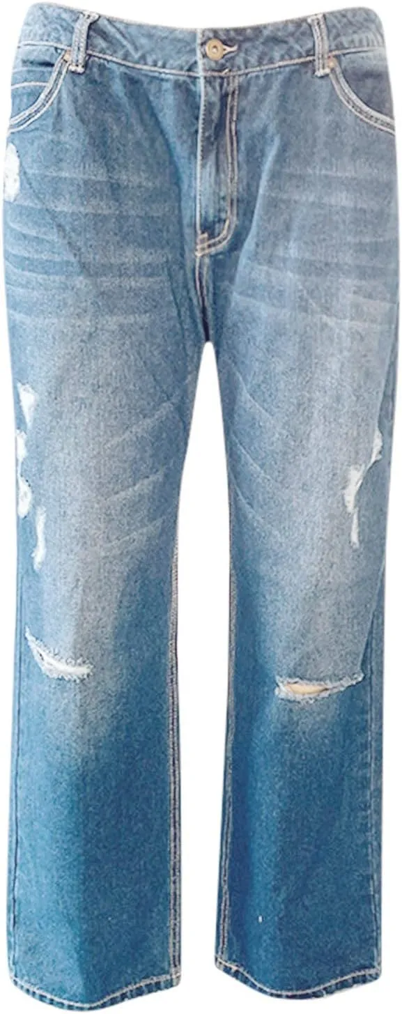 Women's High Waisted Jeans Waisted Trousers Jeans Lace Poket Denim Women's Jeans Casual Denim Pants Pants for Women