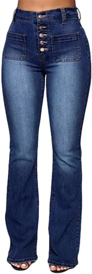 Womens Jeans Stretchy Jeans for Women Womens Pants High or Mid Waisted Jeans for Women Womens Wide Leg Pants