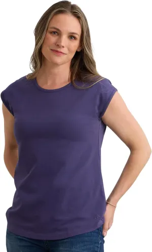 Women's Organic Pima Cotton Cap Sleeve Easy Tee