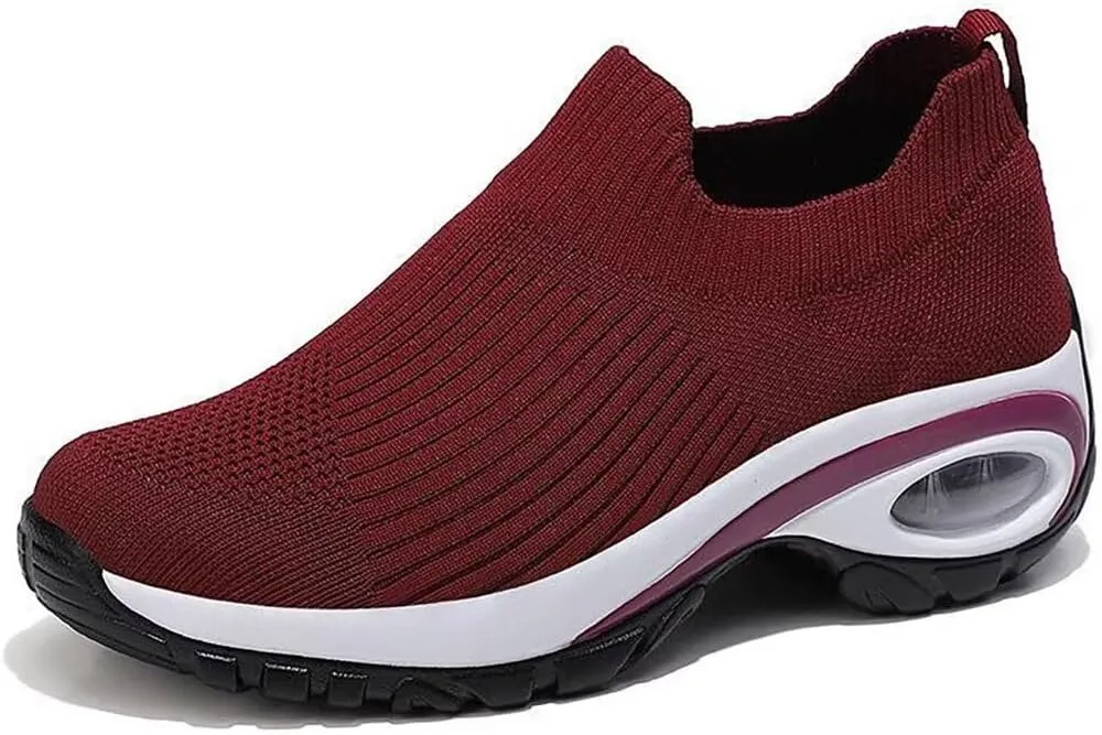 Women's Orthopedic Shoes Cloud Slide Shoes Plantar Fasciitis Shoes Air Cushioned Walking Shoes Road Walking Shoes Running Shoes Memory Foam Outdoor Casual Knit Shoes