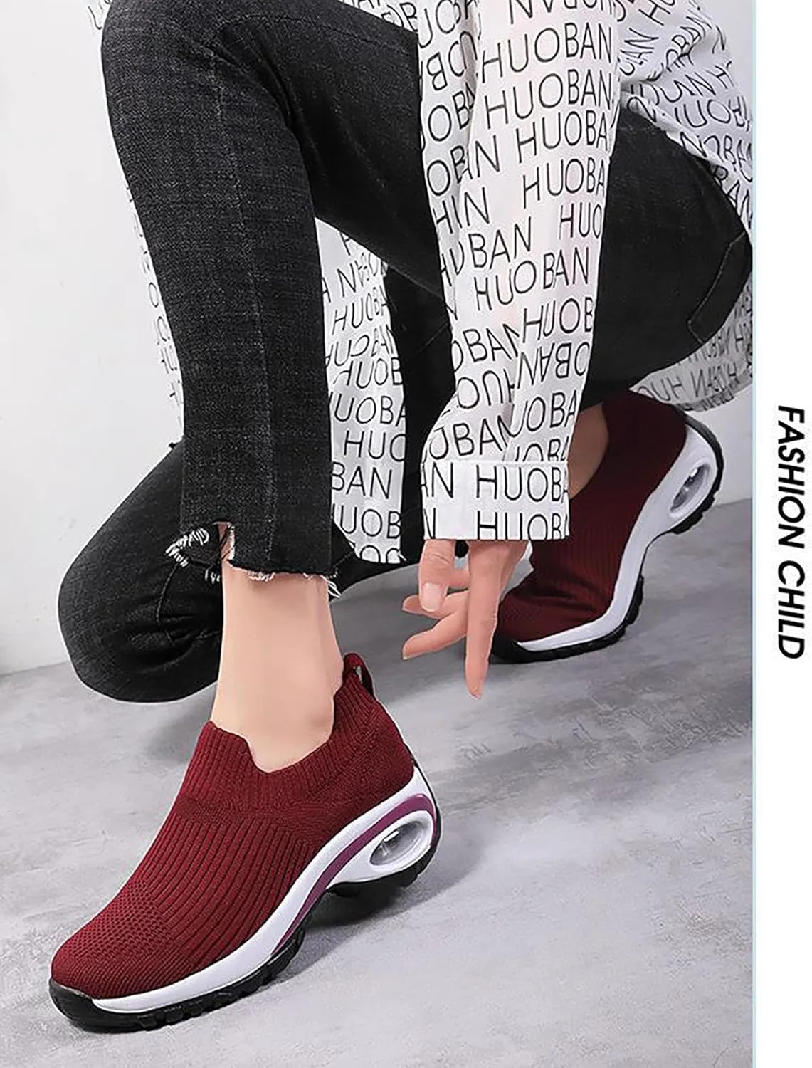 Women's Orthopedic Shoes Cloud Slide Shoes Plantar Fasciitis Shoes Air Cushioned Walking Shoes Road Walking Shoes Running Shoes Memory Foam Outdoor Casual Knit Shoes