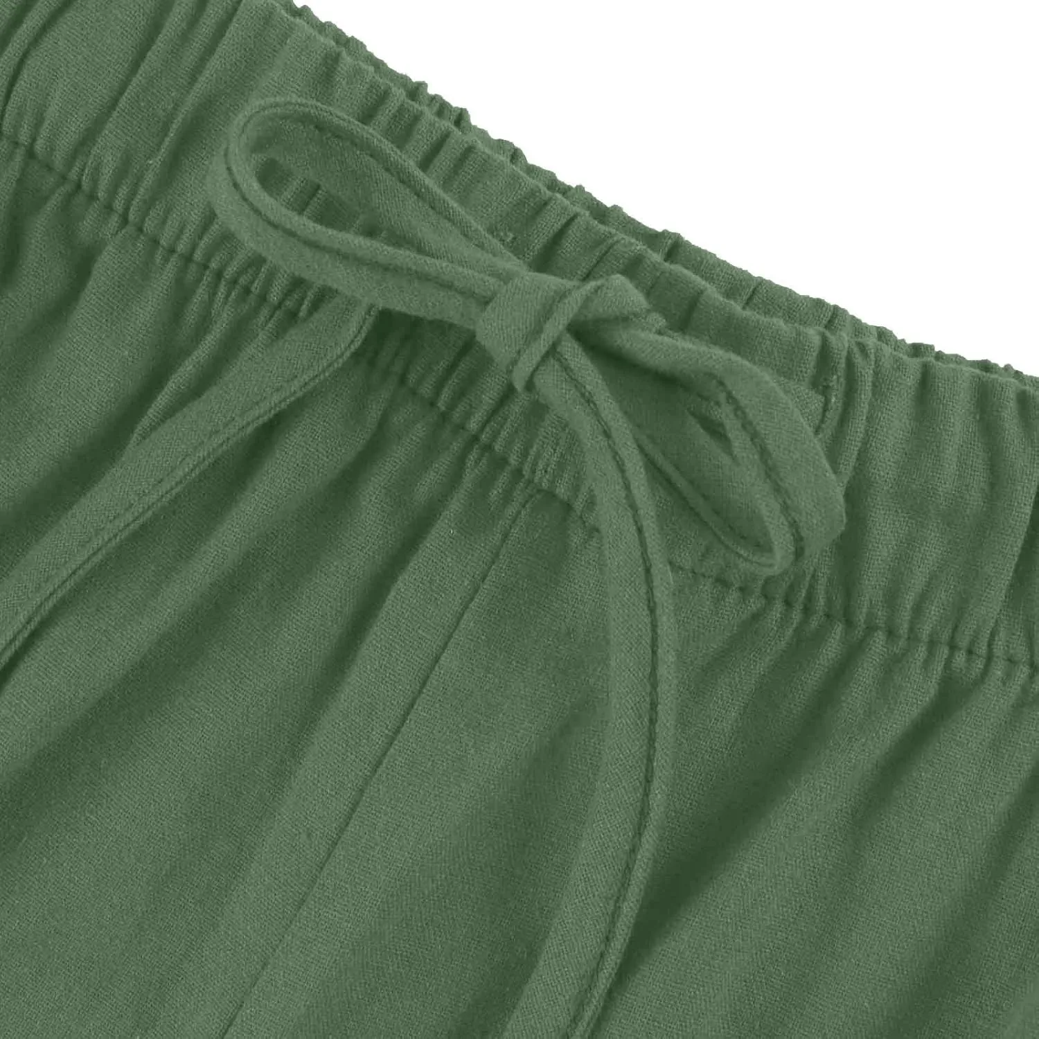Women's Pants Trendy Linen Summer Wide Leg Pants Flowy Solid Color Beach Pants with Pockets Dress Pants, S-3XL
