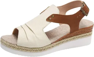 Women's Platform Wedge Sandals Wedge Sandals for Women Comfortable Casual Arch Support Sandal Soft Summer Beach
