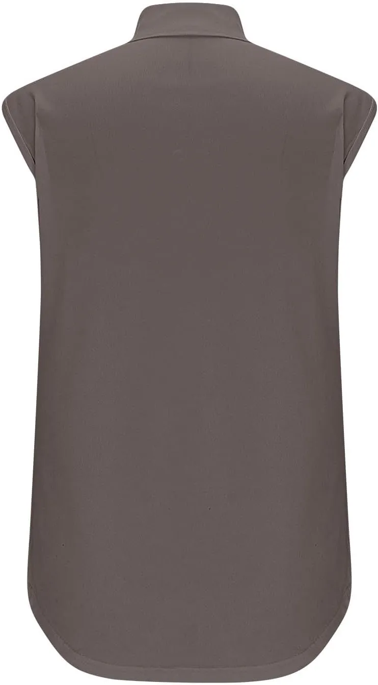 Women's Quarter Zip Athletic Tank Tops Sleeveless Workout Shirts Summer Casual 1/4 Zip Baseball Tennis Top