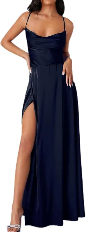 Women's Sexy Lounge Slip Long Dress Elegant Sleeveless Backless Ribbed Bodycon Maxi Dresses Evening Party Slit Long Dresses