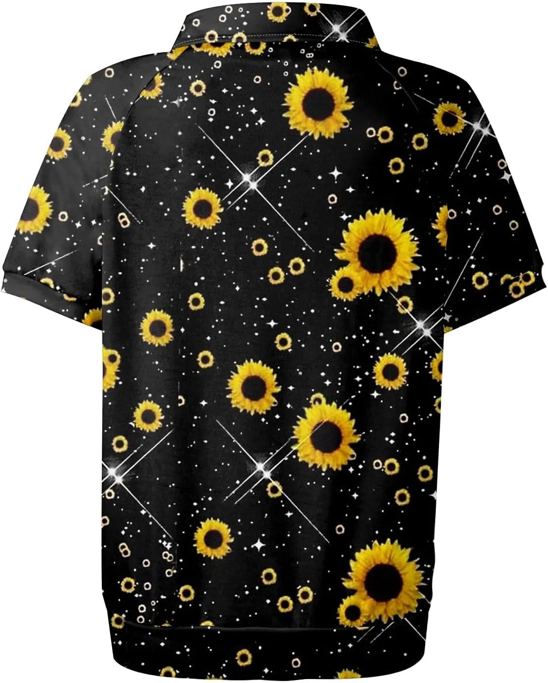Womens Shirts Casual Short Sleeve Summer Tops Trendy Floral Print Blouses Lapel Collared Work Outfits