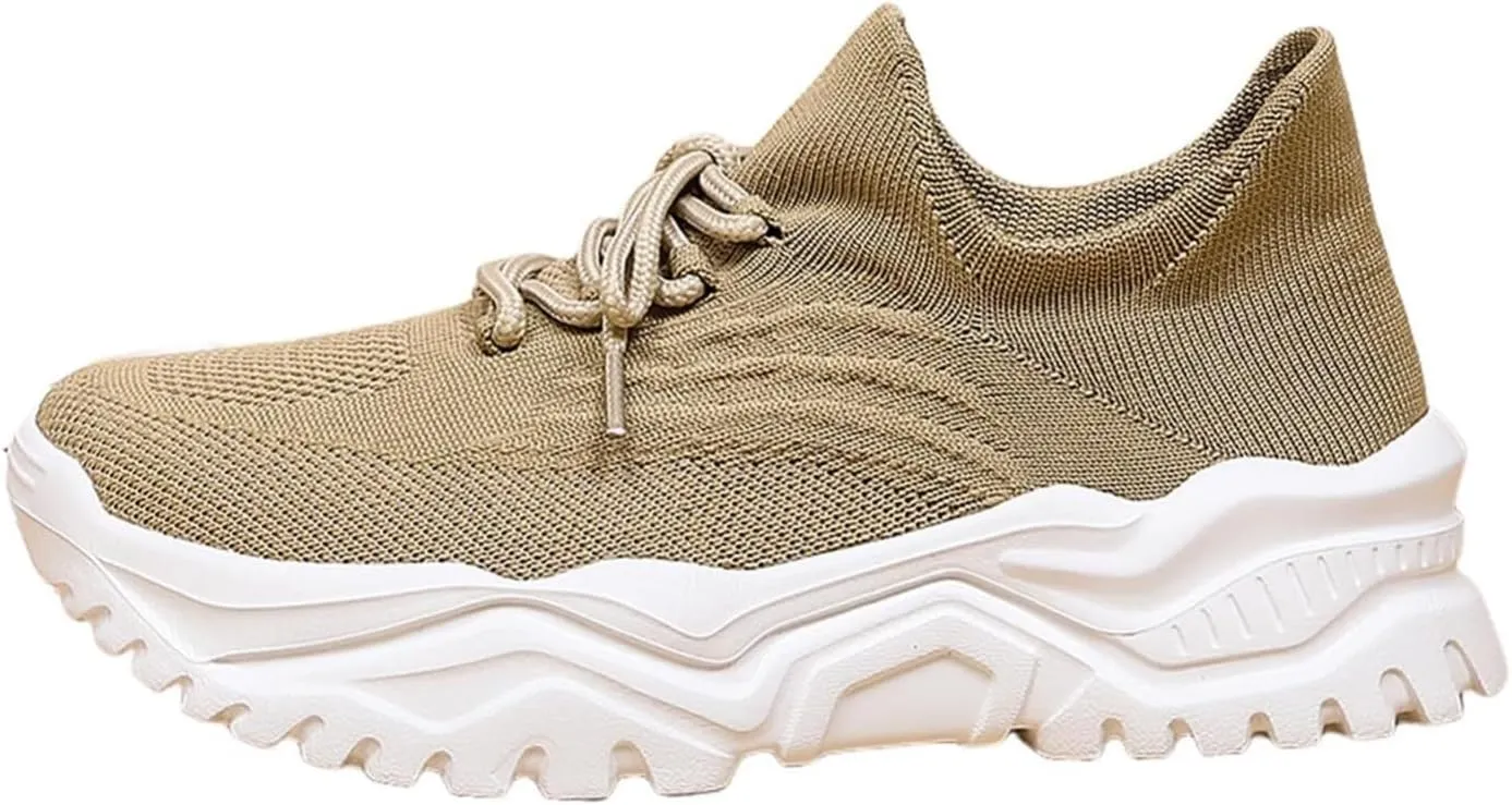 Women's Slip On Walking Shoes Casual Athletic Running Shoes Comfortable Lightweight Workout Sneakers Breathable Platform Gym Trainers Fashion Sneakers