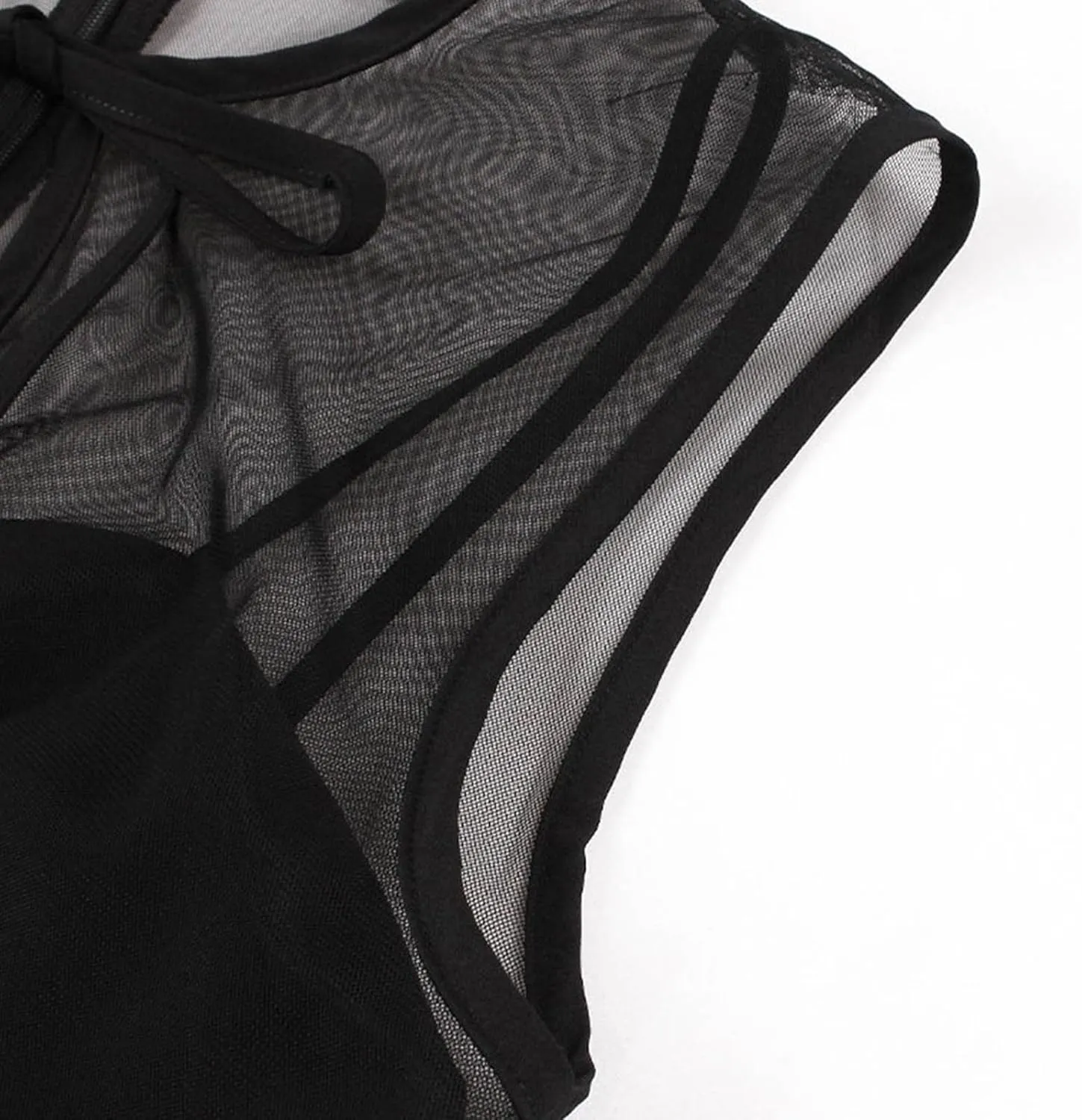 Women's Summer Ruffle Loose Swing Dress Knotted Crew Neck Lace Tulle Dressy Dress Midi Wedding Guest Formal Dresses
