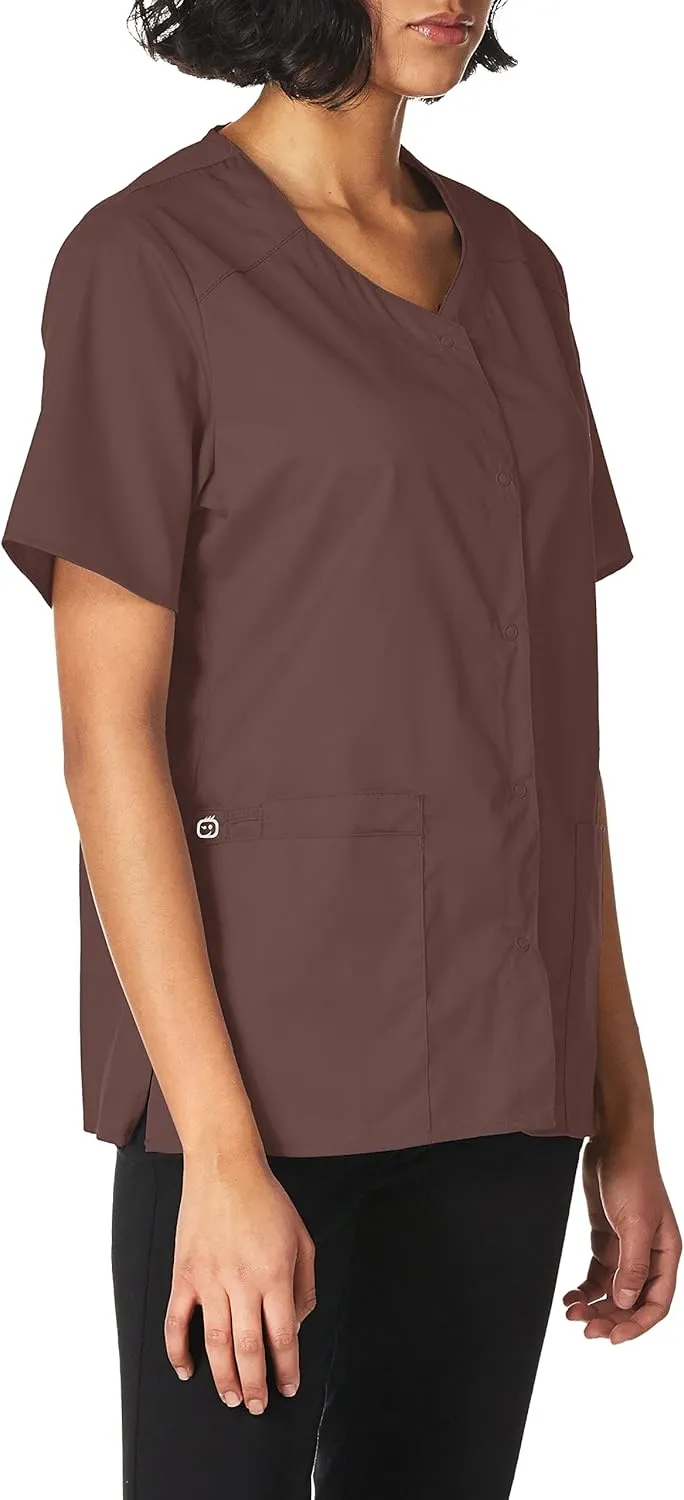 WonderWink Women's Wonderwork Short Sleeve Snap Jacket