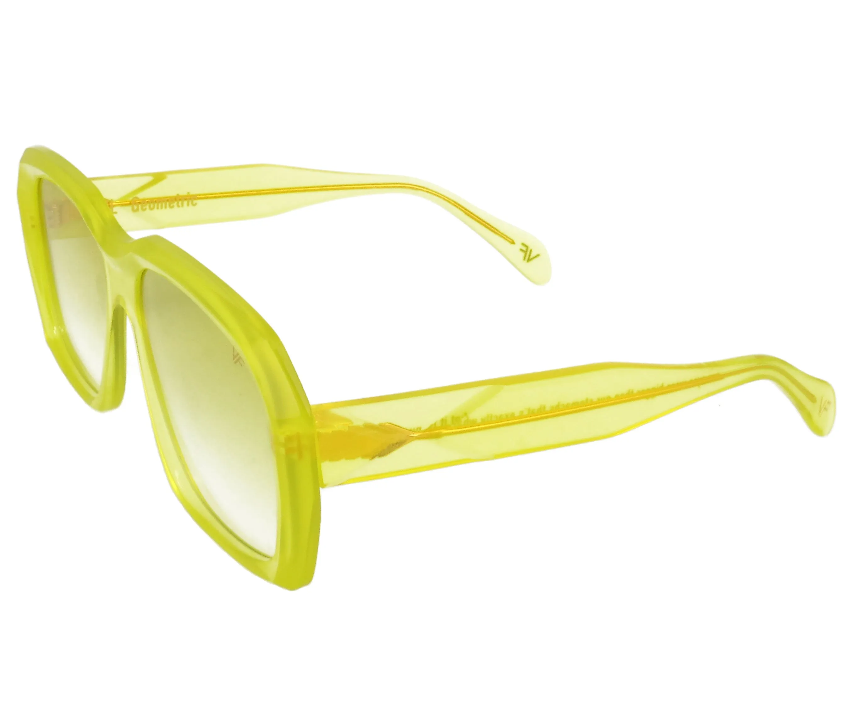 XXL Geometric Edition Neon Yellow Acetate