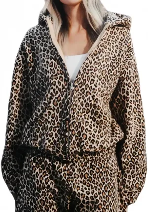Y2k Cheetah Hoodie Leopard Print Hoodie Sweatshirt Women Oversized Trendy Graphic Hoodies 2000s Pullover Streetwear