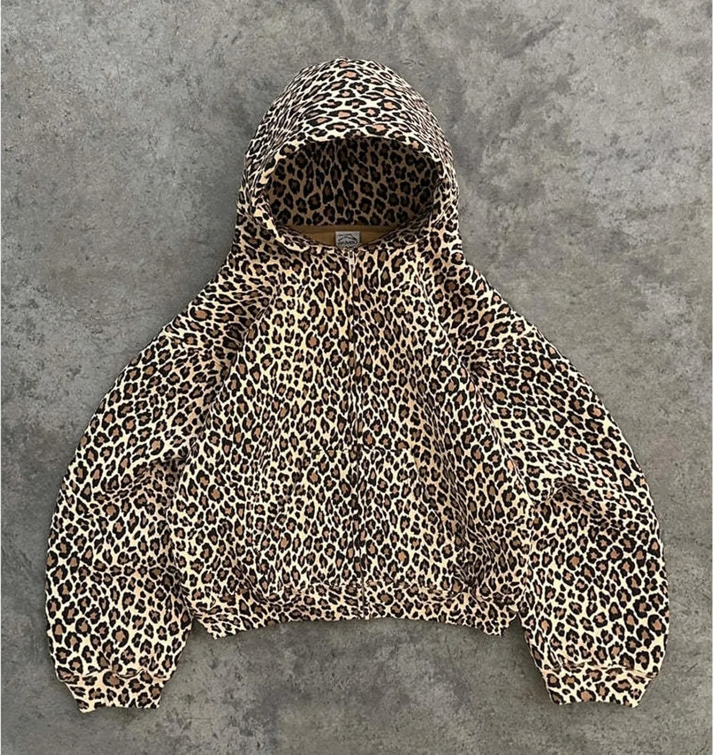 Y2k Cheetah Hoodie Leopard Print Hoodie Sweatshirt Women Oversized Trendy Graphic Hoodies 2000s Pullover Streetwear