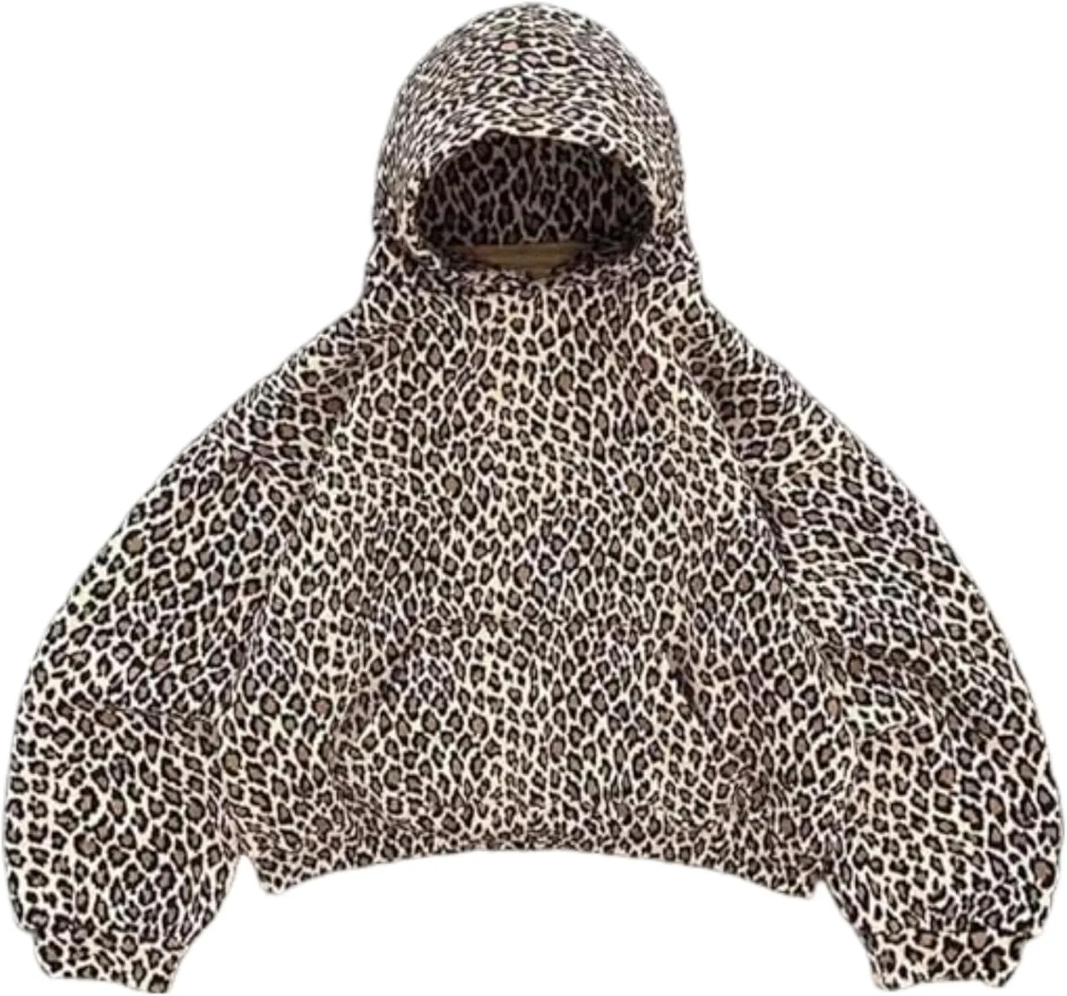 Y2k Cheetah Print Hoodie Pullover Vintage Leopard Print Hoodie Aesthetic Sweatshirt Trendy Graphic Streetwear Hoodies