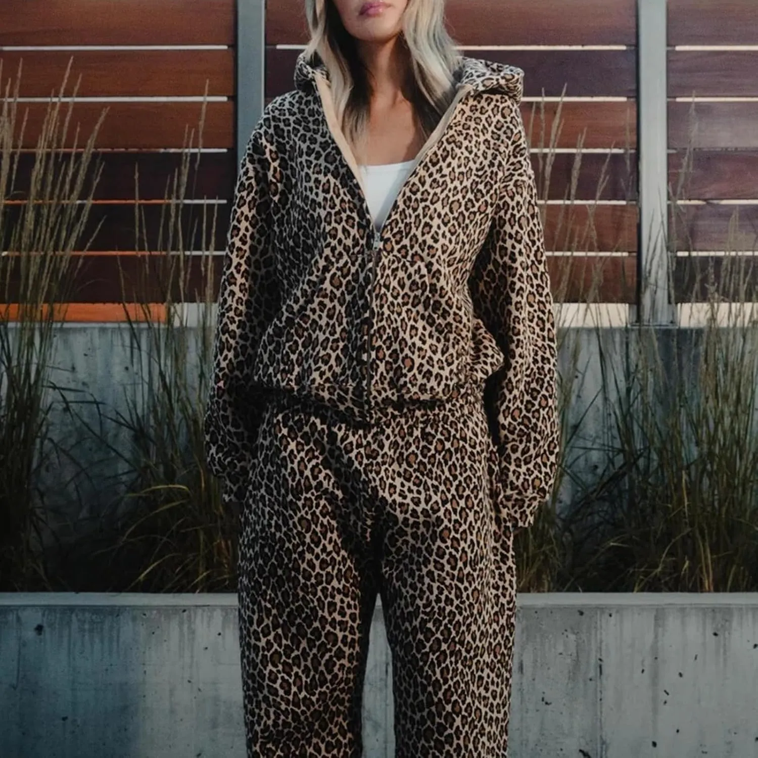 Y2k Cheetah Print Hoodie Pullover Vintage Leopard Print Hoodie Aesthetic Sweatshirt Trendy Graphic Streetwear Hoodies