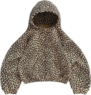Y2k Cheetah Print Hoodie Pullover Vintage Leopard Print Hoodie Aesthetic Sweatshirt Trendy Graphic Streetwear Hoodies