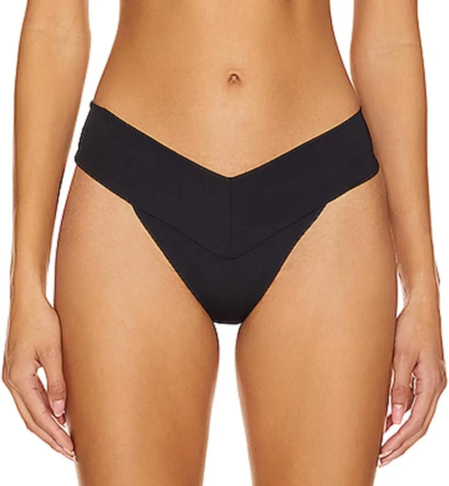 YELAIVP Women's Cheeky Bikini Bottom V Cut Bikini Swimsuit Bottoms High Cut Bathing Suit Swim Bottoms