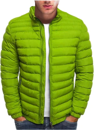Ymosrh Men's Down Jacket Winter Lightweight Puffer Jacket Warm Insulated Windproof Quilted Coat Jacket, M-2XL