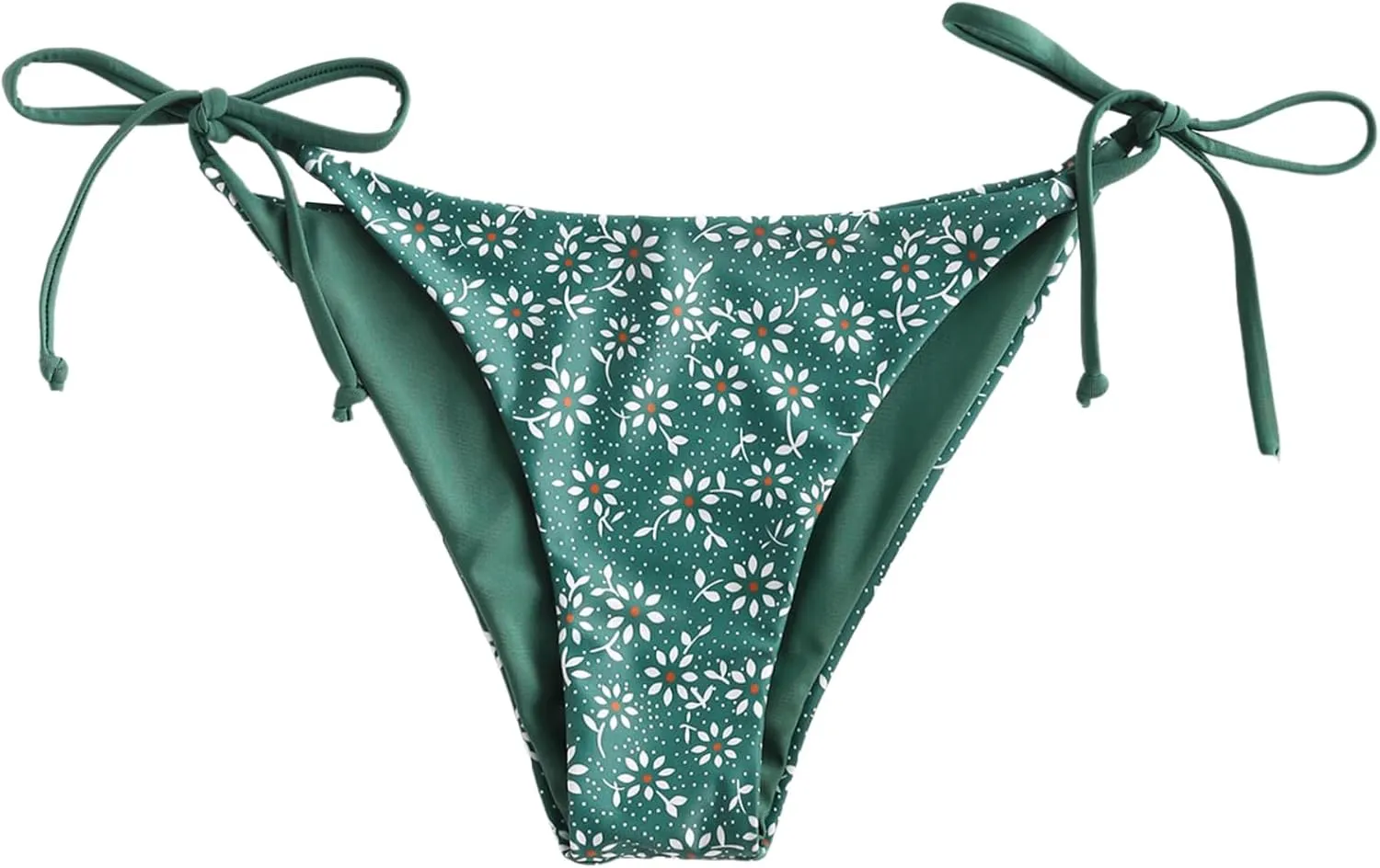 ZAFUL Bikini Bottoms for Women Tie Side String Bathing Suit Bottoms High Cut Swimsuit Bottom
