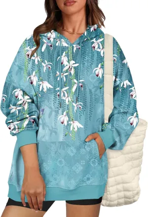 Zeagoo Womens Oversized Hoodies Fleece Sweatshirts Long Sleeve Pullover with Pocket 2024 Fall Winter Outfits Y2k Clothes