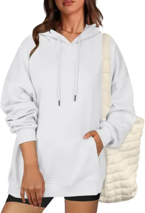 Zeagoo Womens Oversized Hoodies Fleece Sweatshirts Long Sleeve Pullover with Pocket 2024 Fall Winter Outfits Y2k Clothes