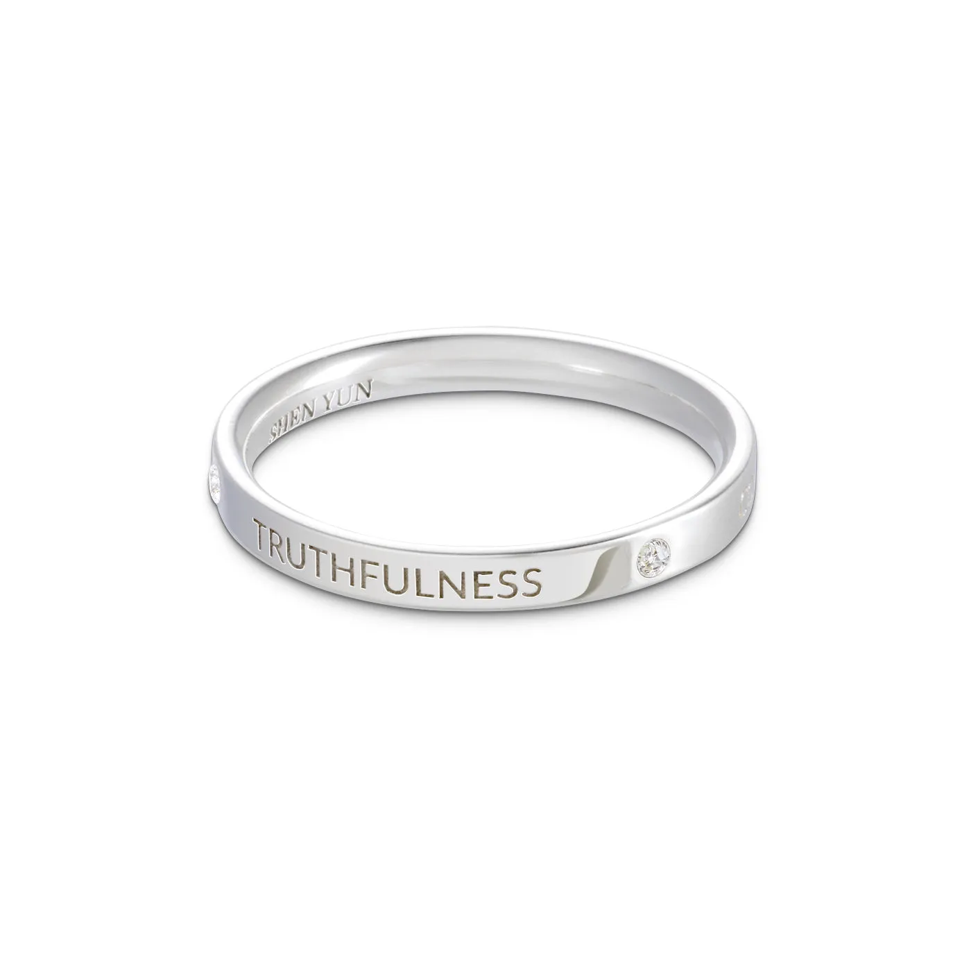 Zhen Shan Ren Timeless Bliss Ring Sterling Silver, 2.5mm wide