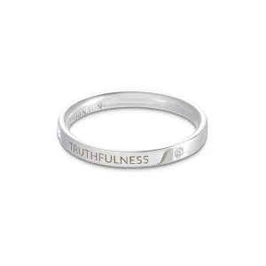 Zhen Shan Ren Timeless Bliss Ring Sterling Silver, 2.5mm wide