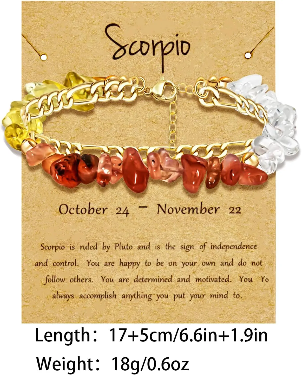 Zodiac Bracelets Healing Crystal Bracelets for Women Men Layered Constellation Zodiac Crystal Bracelets Adjustable Spiritual Chip Crystal Bracelets Zodiac Astronomy Gifts