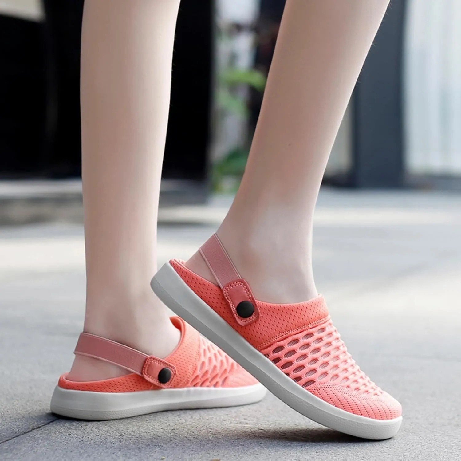 ZWRXW Women's Men's Garden Clogs Shoes Unisex Slip-On Outdoor Beach Slippers Lightweight Breathable Mesh Walking Mules Comfortable Anti-Slip Casual Slipper Pool Water Shoes Home Slippers Footwear