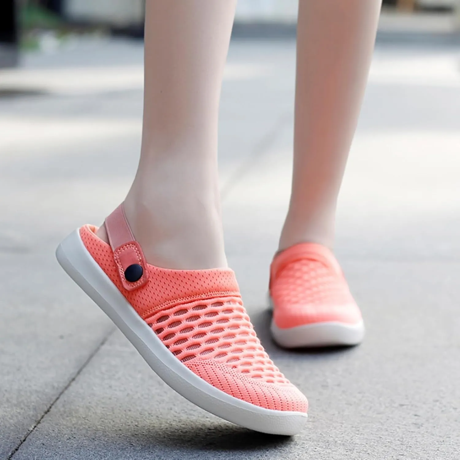 ZWRXW Women's Men's Garden Clogs Shoes Unisex Slip-On Outdoor Beach Slippers Lightweight Breathable Mesh Walking Mules Comfortable Anti-Slip Casual Slipper Pool Water Shoes Home Slippers Footwear