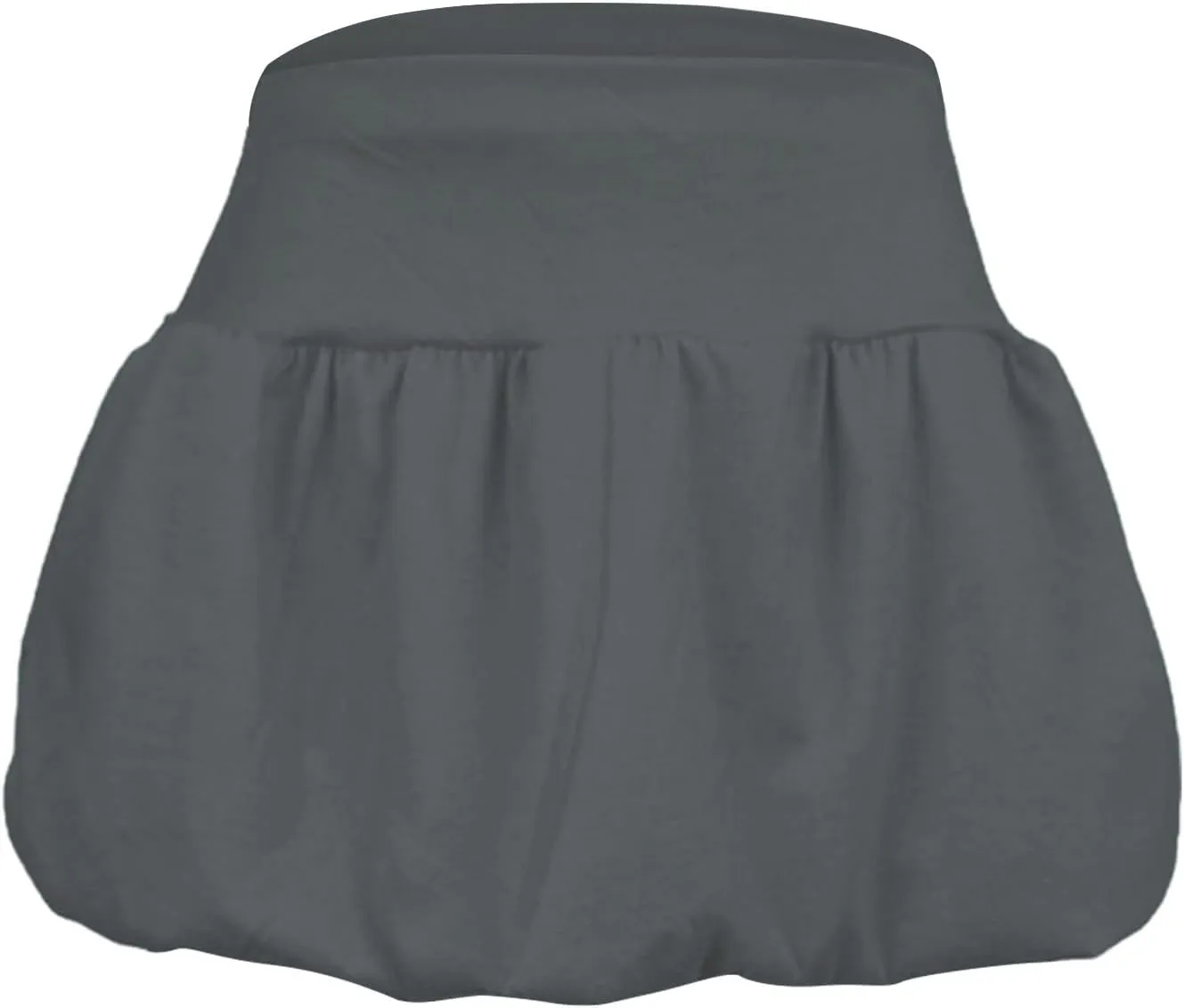 ZYXTIM Bubble Skirts for Women Elastic High Waisted Ruffle Hem A Line Balloon Skirt Petite Slim Fit Solid Y2k Cute Mini Dress
